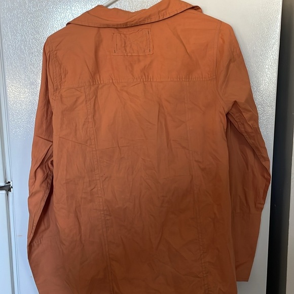 We‎ The Free NWT Small Orange Button-Up Shirt - Picture 7 of 7